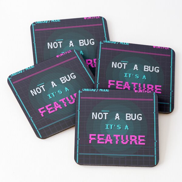 Item preview, Not a Bug It's a Feature — Funny Cyberpunk Gamer Coder designed and sold by One More Run.