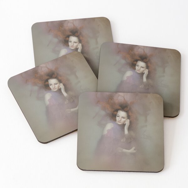 Item preview, Dreamlike Portrait of an Ethereal Woman Emerging from Flowing Smoke and Dust designed and sold by oleend.