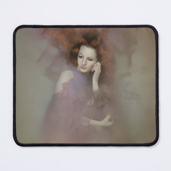 Item preview, Dreamlike Portrait of an Ethereal Woman Emerging from Flowing Smoke and Dust designed and sold by oleend.