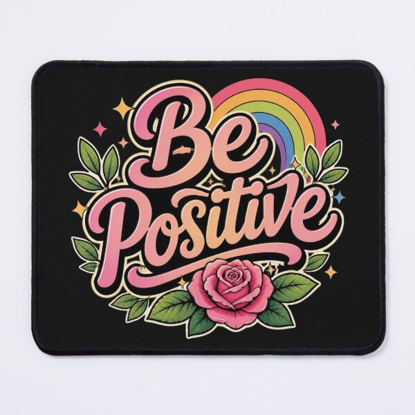 Item preview, Be Positive Rainbow Floral designed and sold by INKRebelGraphic.