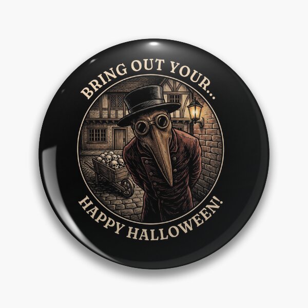 Item preview, Plague Doctor Happy Halloween Spooky Vintage designed and sold by d247.
