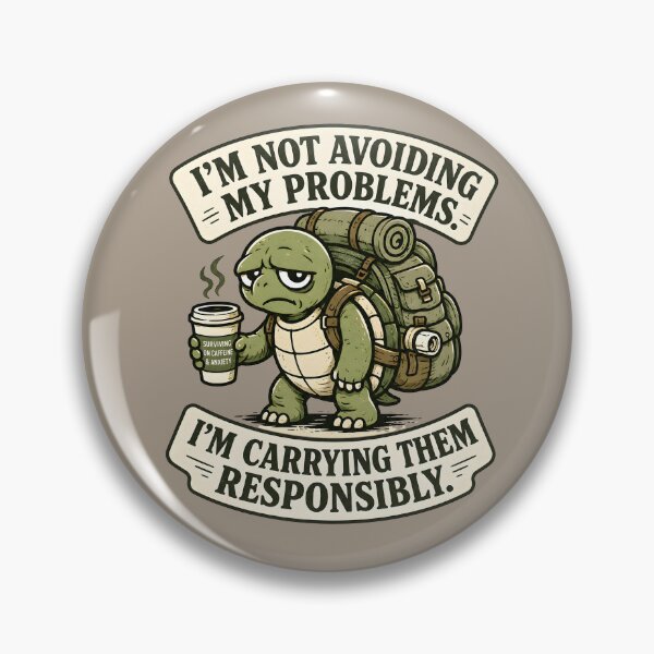 Item preview, Emotional Support Turtle Shirt, I'm Not Avoiding My Problems I'm Carrying Them Responsibly, Funny Adulting Anxiety Quote, Cute Turtle Graphic Tee, Introvert Humor Gift designed and sold by  MAD's Recreation Studio.