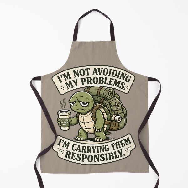 Item preview, Emotional Support Turtle Shirt, I'm Not Avoiding My Problems I'm Carrying Them Responsibly, Funny Adulting Anxiety Quote, Cute Turtle Graphic Tee, Introvert Humor Gift designed and sold by MAD's Recreation Studio.