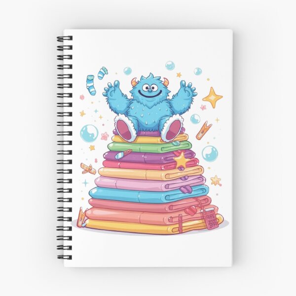 Item preview, Laundry Monster | Adorable Chore Monster Kawaii Sticker designed and sold by Stylestickers55.