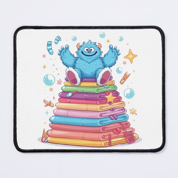 Item preview, Laundry Monster | Adorable Chore Monster Kawaii Sticker designed and sold by Stylestickers55.