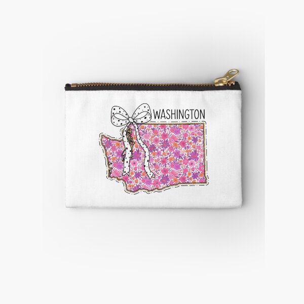Item preview, Cute Washington Floral Map Graphic Coquette Bow Design designed and sold by Paper Drip.
