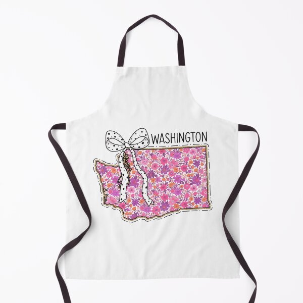 Item preview, Cute Washington Floral Map Graphic Coquette Bow Design designed and sold by Paper Drip.