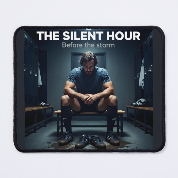 Item preview, The Silent Hour Locker Room Memorabilia: Introspective World Cup Final Player Poster designed and sold by Creative-RE.
