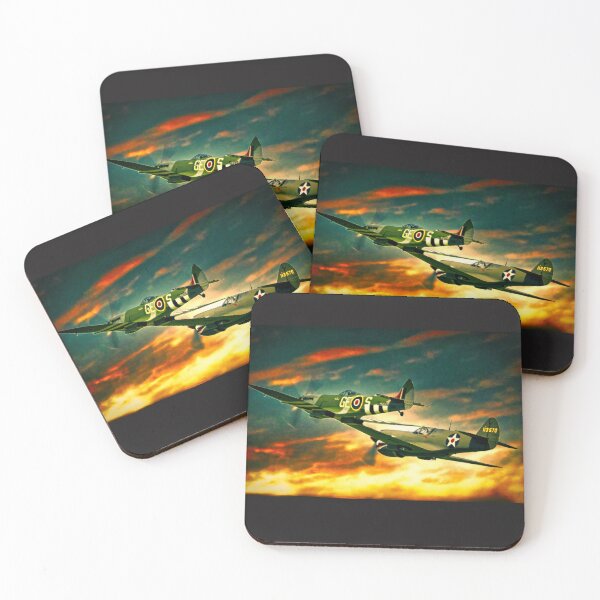 Item preview, P‑40 Warhawk vs Spitfire – WWII Aviation Artwork designed and sold by GorisJ86.
