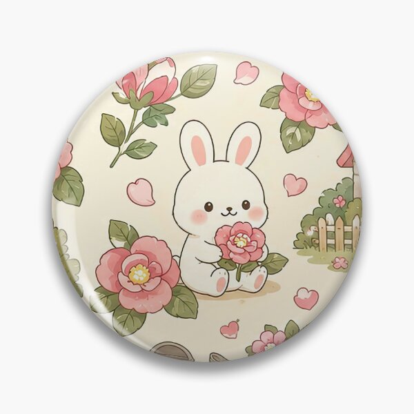 Item preview, Bunny Camellia Cottage Pattern designed and sold by Soft Berry Studio.