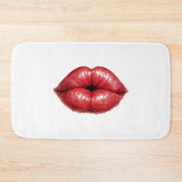 Item preview, Bold Watercolor Red Lips – Glamorous Kiss Fashion Illustration designed and sold by FernLiz.