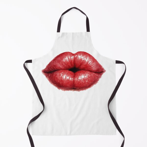 Item preview, Bold Watercolor Red Lips – Glamorous Kiss Fashion Illustration designed and sold by FernLiz.