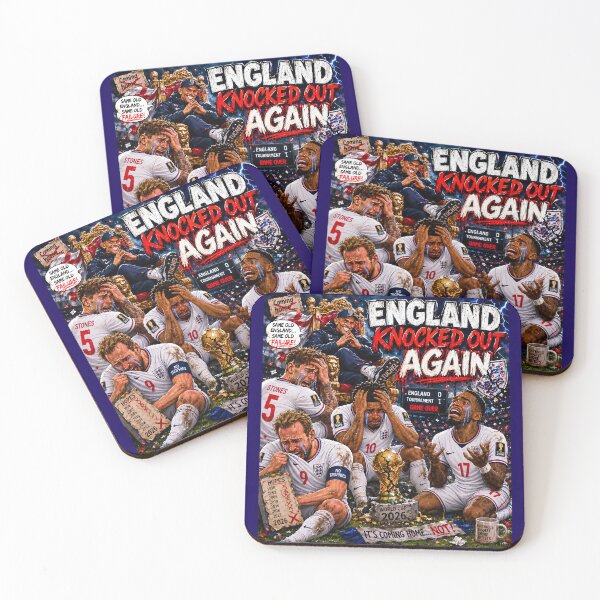 Item preview, England Knocked Out Again designed and sold by TMTD Productions.