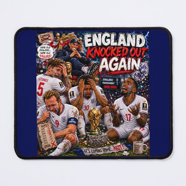 Item preview, England Knocked Out Again designed and sold by TMTD Productions.