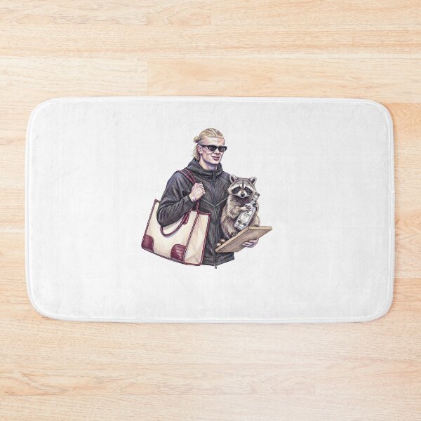 Item preview, Erling Haaland Holding Raccoon designed and sold by TeeARTHY.