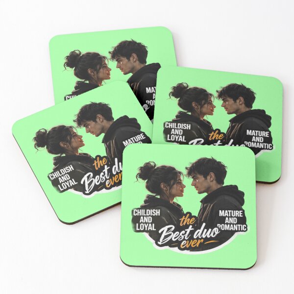 Item preview, The Best Duo Ever Cute Couple - Mature and Childish Love Sticker designed and sold by Scro-Ciob-Shop.