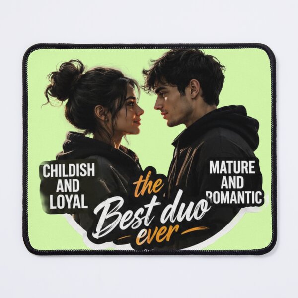 Item preview, The Best Duo Ever Cute Couple - Mature and Childish Love Sticker designed and sold by Scro-Ciob-Shop.