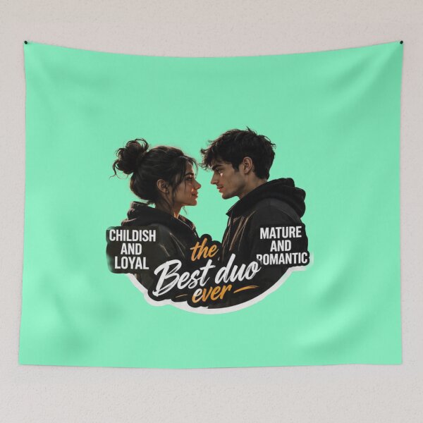 Item preview, The Best Duo Ever Cute Couple - Mature and Childish Love Sticker designed and sold by Scro-Ciob-Shop.