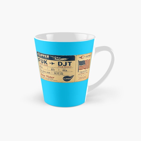 Item preview, ✈️ FUK → DJT Boarding Pass - LAST CALL FOR DEMOCRACY COLLECTION ✈️ - Vintage Classic Clipper - Passenger Ima Voter designed and sold by WheelieGdArt.