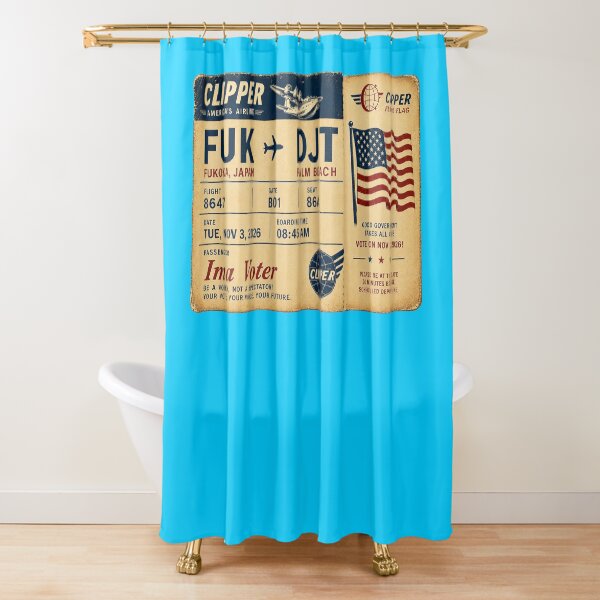 Item preview, ✈️ FUK → DJT Boarding Pass - LAST CALL FOR DEMOCRACY COLLECTION ✈️ - Vintage Classic Clipper - Passenger Ima Voter designed and sold by WheelieGdArt.