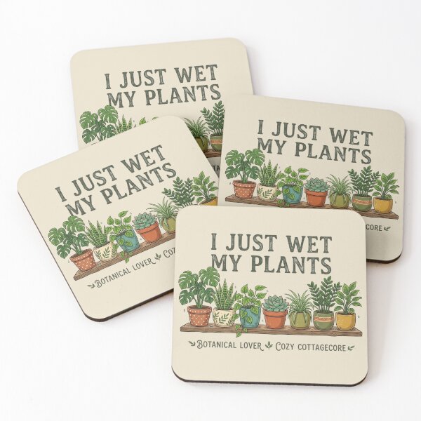 Item preview, I Just Wet My Plants Funny Retro Houseplant Botanical Lover T-Shirt designed and sold by PACS0011.