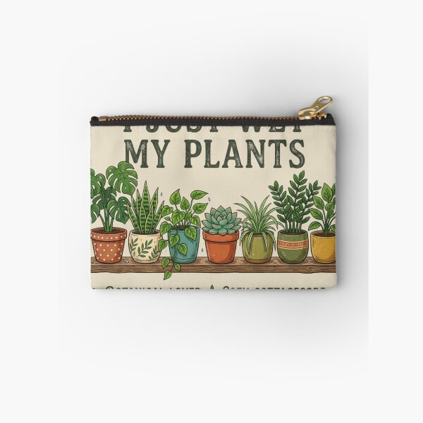 Item preview, I Just Wet My Plants Funny Retro Houseplant Botanical Lover T-Shirt designed and sold by PACS0011.