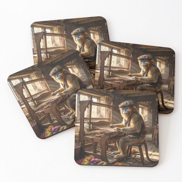 Item preview, Golden Snub-Nosed Monkey Weaver in His Cozy Cottage  designed and sold by Tridentulus.