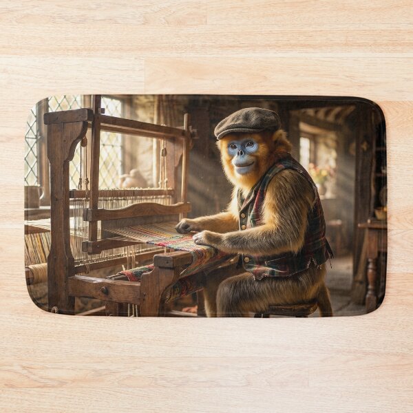 Item preview, Golden Snub-Nosed Monkey Weaver in His Cozy Cottage  designed and sold by Tridentulus.
