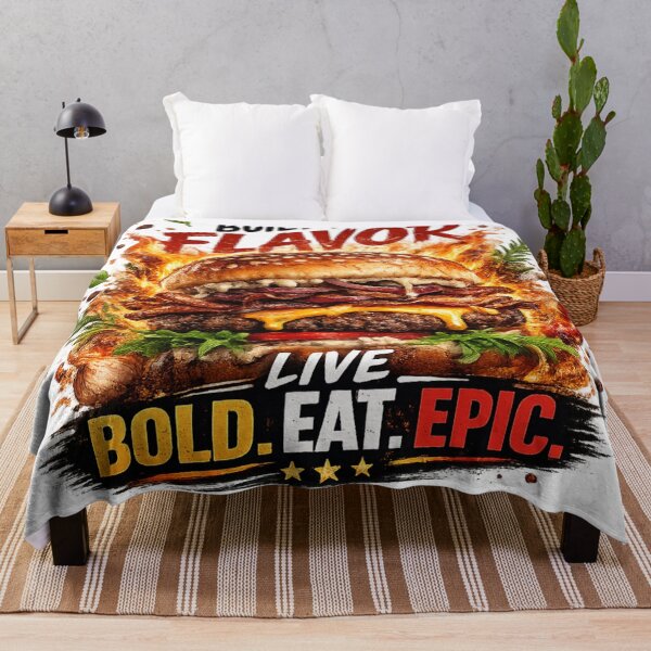 Item preview, Built For Flavor: Gourmet Herbs Fire Cheeseburger Live Bold Eat Epic designed and sold by irfanshikh.