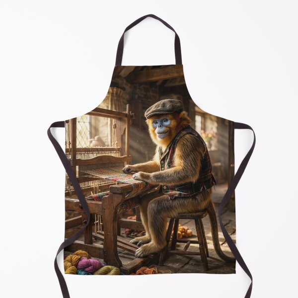 Item preview, Golden Snub-Nosed Monkey Weaver in His Cozy Cottage designed and sold by Tridentulus.