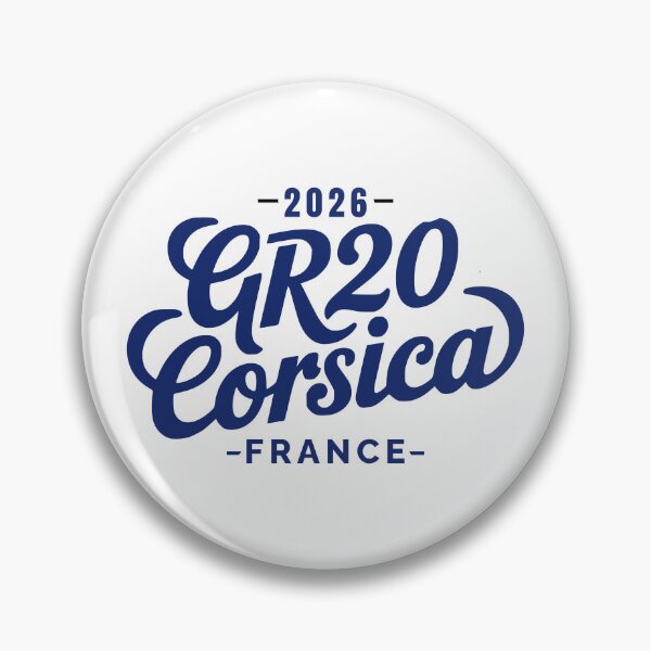 Item preview, GR20 CORSICA- GRANDE RANDONNEE--2026  sticker or shirt or button and more designed and sold by designkb.