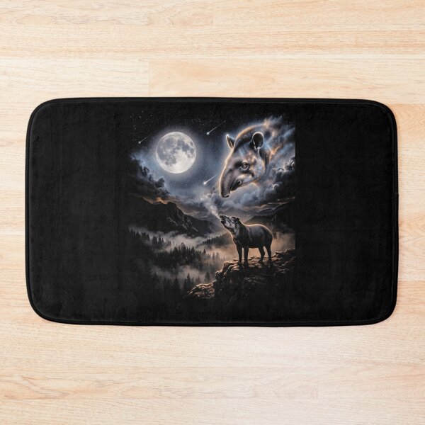 Item preview, Mystical Tapir Howling At Moon Moonlit Forest Wildlife designed and sold by d247.