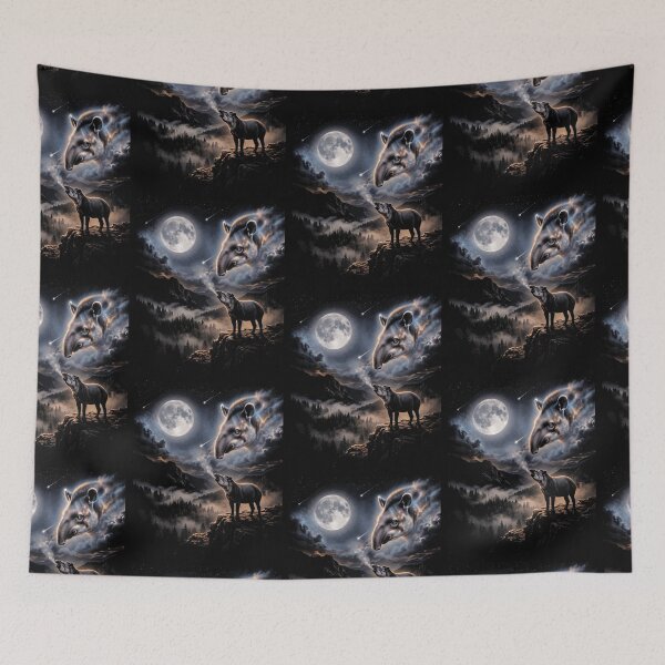 Item preview, Mystical Tapir Howling At Moon Moonlit Forest Wildlife designed and sold by d247.