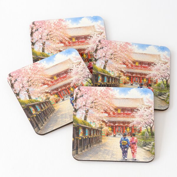 Item preview, Watercolor of Japan designed and sold by SlapThat.