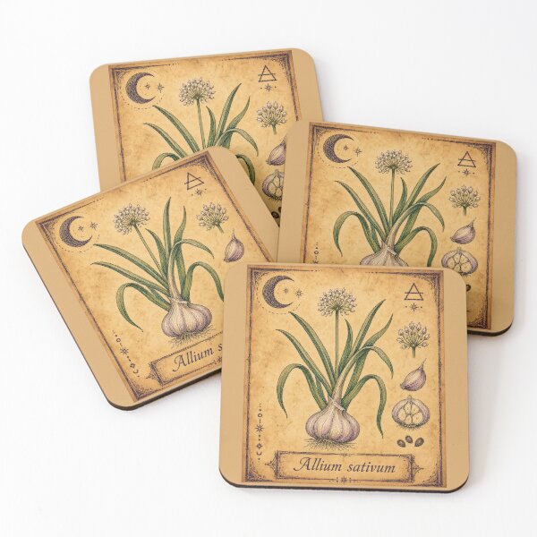 Item preview, Allium sativum – Witchy Herbarium Collector’s Edition designed and sold by JOANNASKAH.