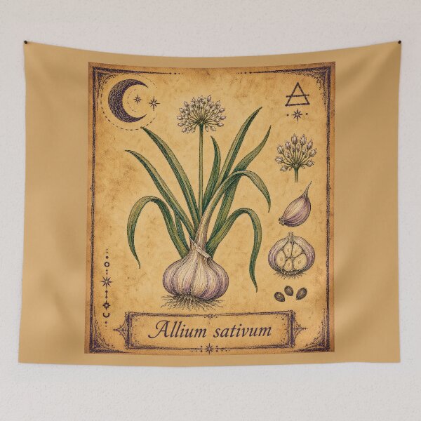Item preview, Allium sativum – Witchy Herbarium Collector’s Edition designed and sold by JOANNASKAH.