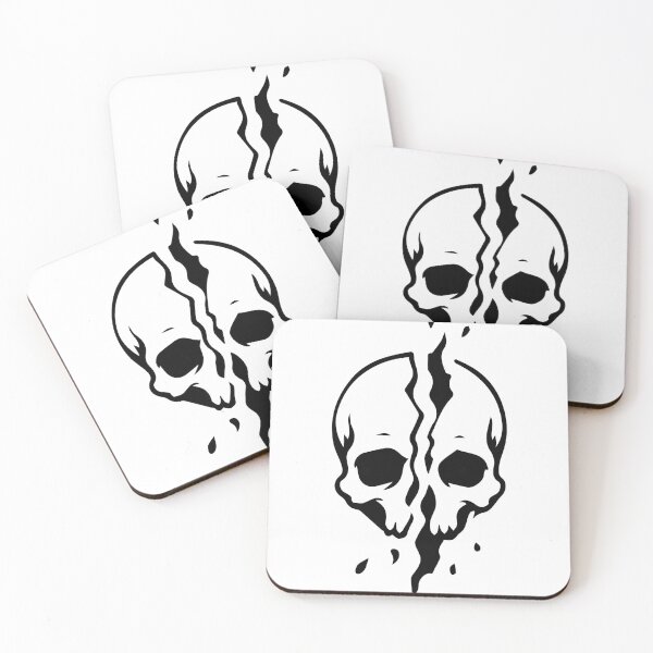 Item preview, Split Lightning Skull Tattoo designed and sold by villacruz.