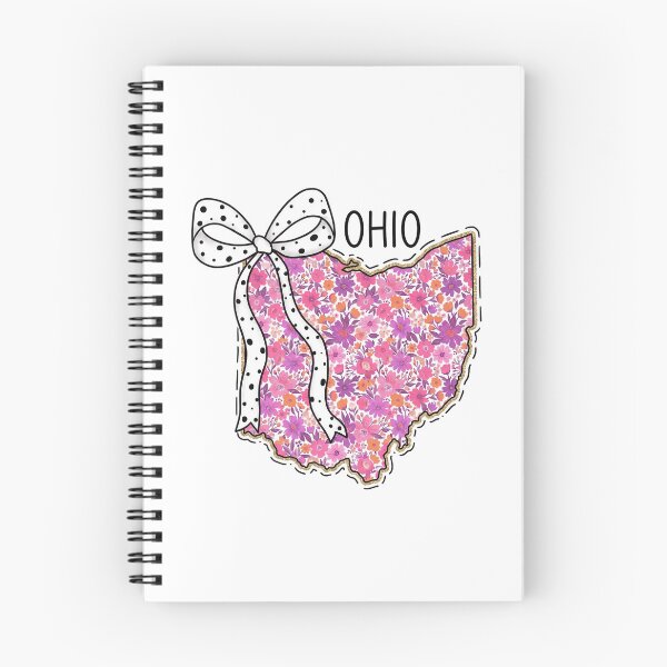 Item preview, Cute Ohio Floral Map Graphic Coquette Bow Design designed and sold by Paper Drip.