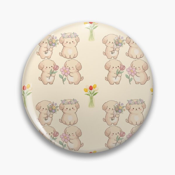 Item preview, Cute puppy flowers animals Aesthetic Cottagecore Puppy Flowers Dog stickers sticker pack designed and sold by Art IN Pack.