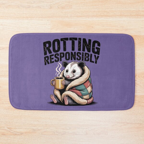 Item preview, Rotting Responsibly Cute Opossum Cozy Coffee Shirt designed and sold by Raw Tigers.