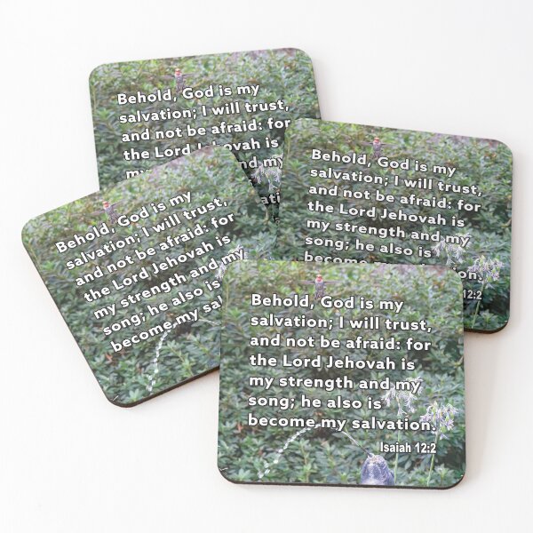 Item preview, Isaiah 12:2 God Is My Salvation - Hummingbird Photograph designed and sold by InsprtnlArtbyDP.