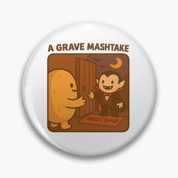Item preview, Grave Mashtake Potato Vampire Halloween — Funny Trick or Treat Gift designed and sold by Tater Tales.