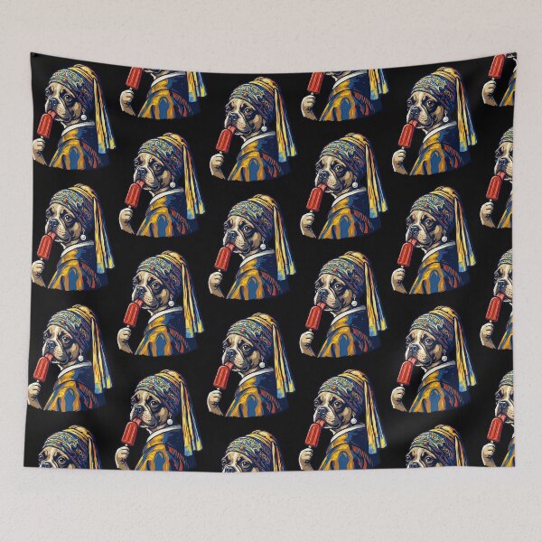 Item preview, Girl With A Pearl Earring French Bulldog   designed and sold by TeeARTHY.