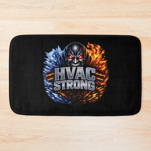 Item preview, HVAC Strong - Heat & Ice Technician Power Graphic designed and sold by FrozenHeat97.