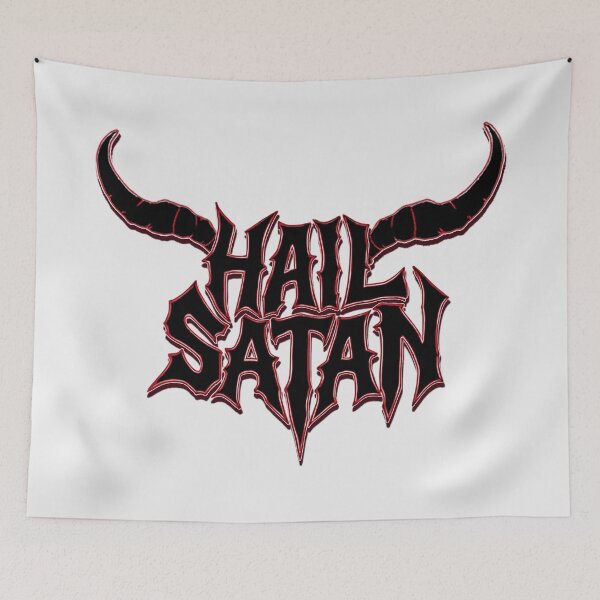 Item preview, HAIL SATAN (Horny) designed and sold by ArThrobDesigns.