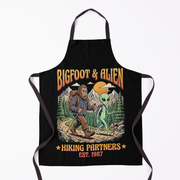 Item preview, Bigfoot And Alien Hiking Partners Vintage National Park designed and sold by TeeARTHY.