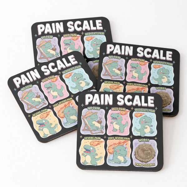 Item preview, Dinosaur Pain Scale Funny Nurse RT Sarcastic Dinosaur Medical designed and sold by VGAfanatic.