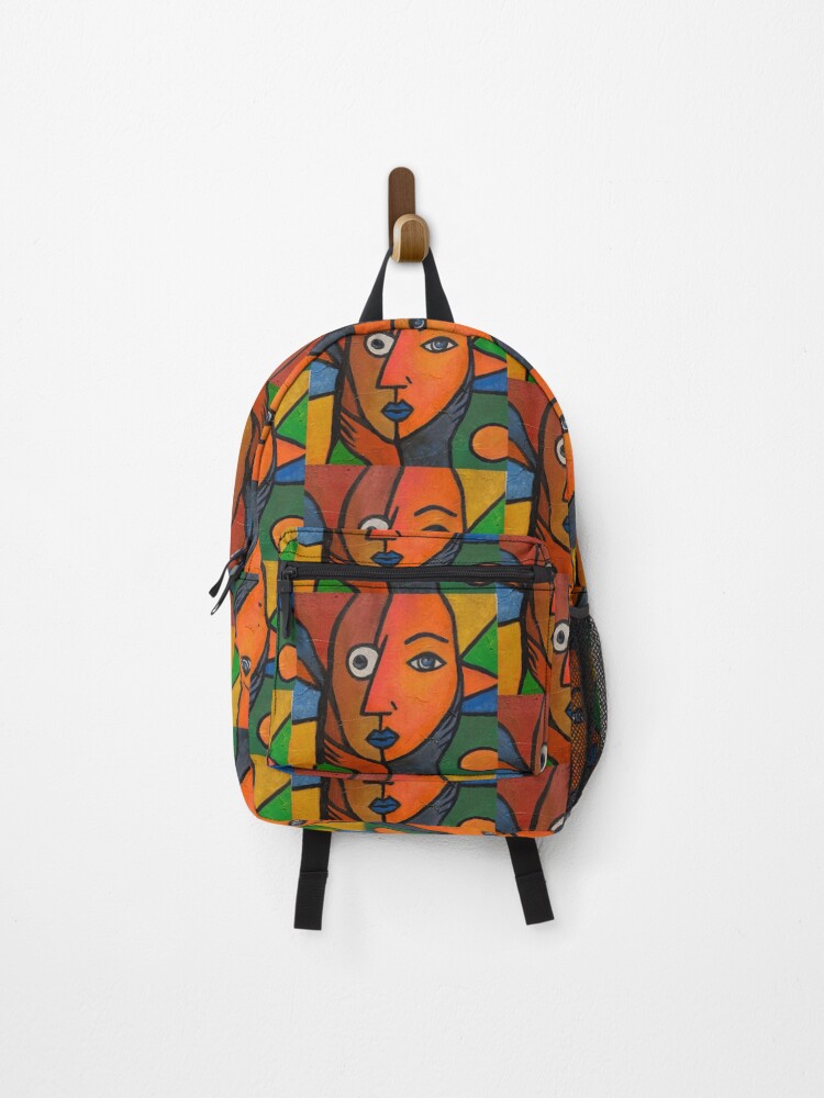 Thumbnail 1 of 3, Backpack, Abstract Self Portrait designed and sold by Lesswired.