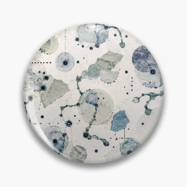 Item preview, Blue Watercolor Bubble Pattern | Abstract Ink Seamless Surface Design designed and sold by SWSandraWechner.