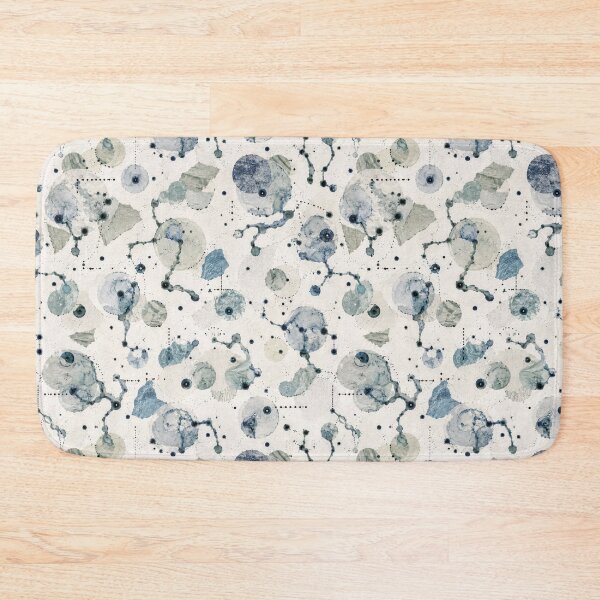 Item preview, Blue Watercolor Bubble Pattern | Abstract Ink Seamless Surface Design designed and sold by SWSandraWechner.